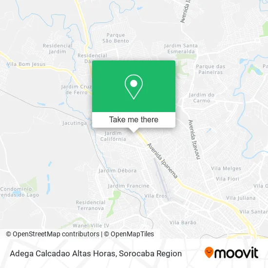 Adega Calcadao Altas Horas map