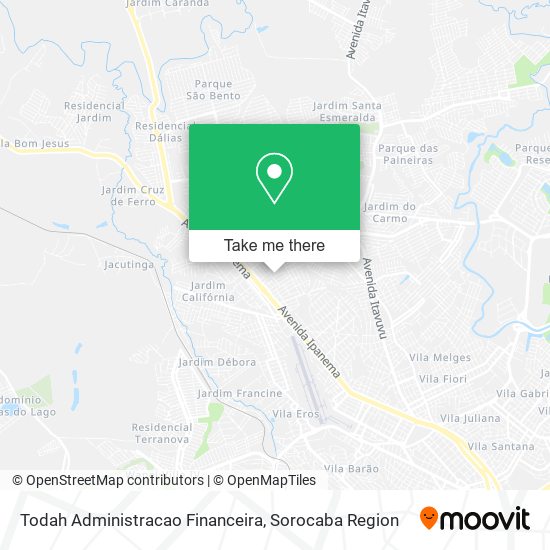 Todah Administracao Financeira map