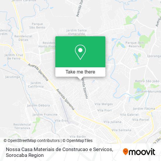 Nossa Casa Materiais de Construcao e Servicos map