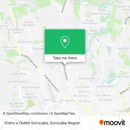 Eletro a Outlet Sorocaba map