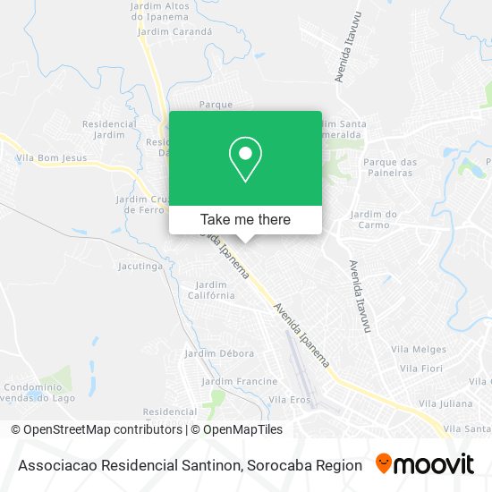 Associacao Residencial Santinon map