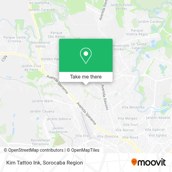 Kim Tattoo Ink map