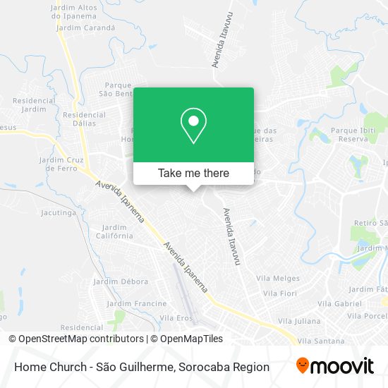 Home Church - São Guilherme map