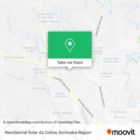 Residencial Solar da Colina map