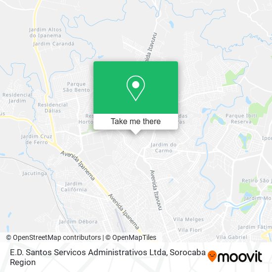 E.D. Santos Servicos Administrativos Ltda map