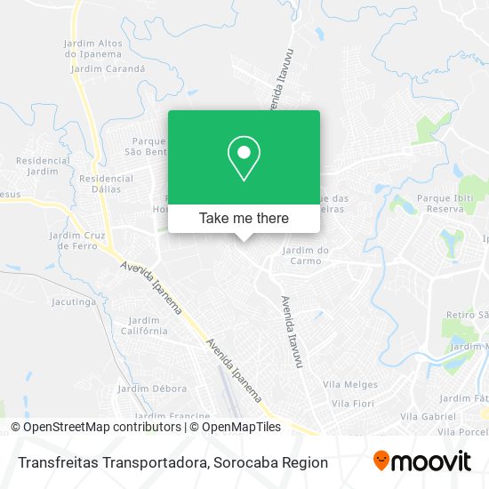 Mapa Transfreitas Transportadora