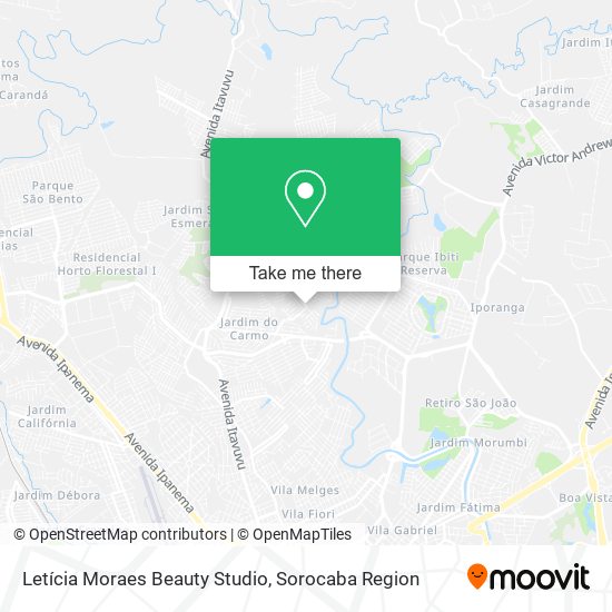 Mapa Letícia Moraes Beauty Studio