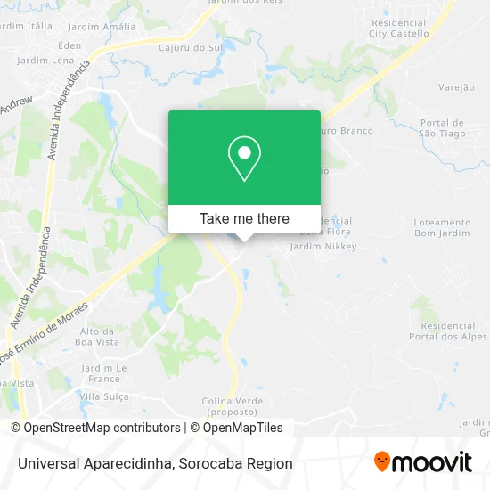 Universal Aparecidinha map