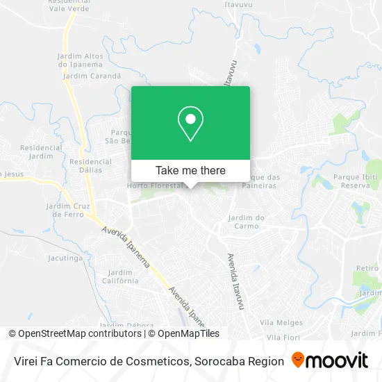 Virei Fa Comercio de Cosmeticos map