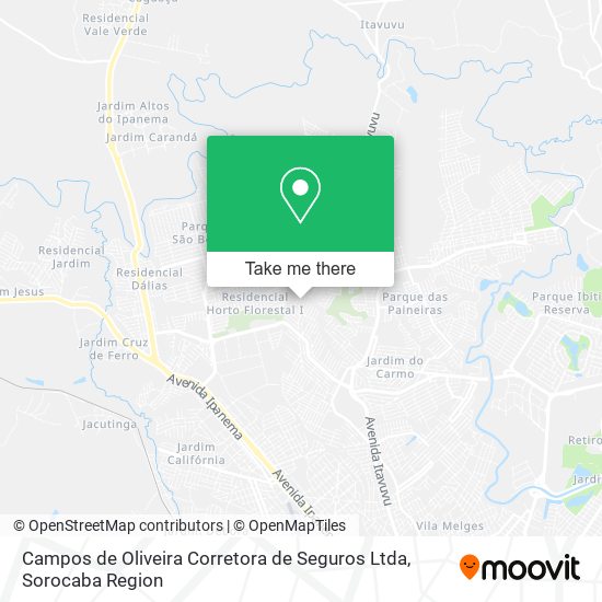 Campos de Oliveira Corretora de Seguros Ltda map