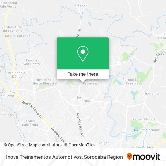 Mapa Inova Treinamentos Automotivos