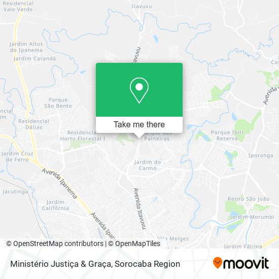 Ministério Justiça & Graça map