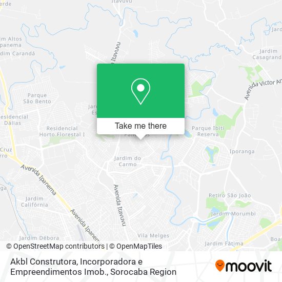 Akbl Construtora, Incorporadora e Empreendimentos Imob. map