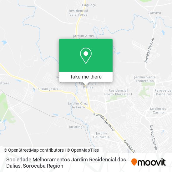 Sociedade Melhoramentos Jardim Residencial das Dalias map