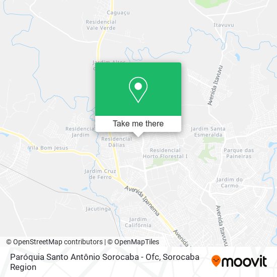 Paróquia Santo Antônio Sorocaba - Ofc map