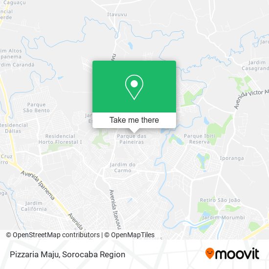 Mapa Pizzaria Maju