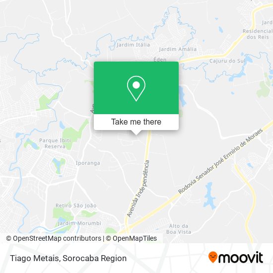 Tiago Metais map