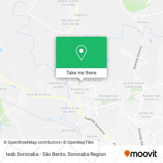 Ieab Sorocaba - São Bento map