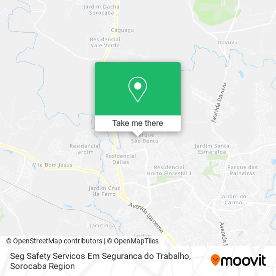 Seg Safety Servicos Em Seguranca do Trabalho map