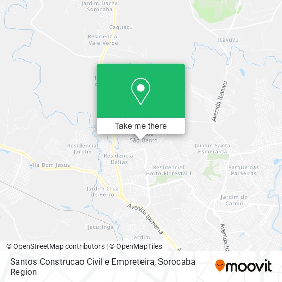 Mapa Santos Construcao Civil e Empreteira