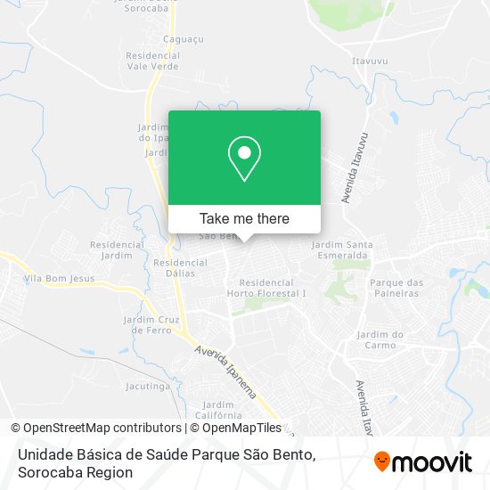 Unidade Básica de Saúde Parque São Bento map