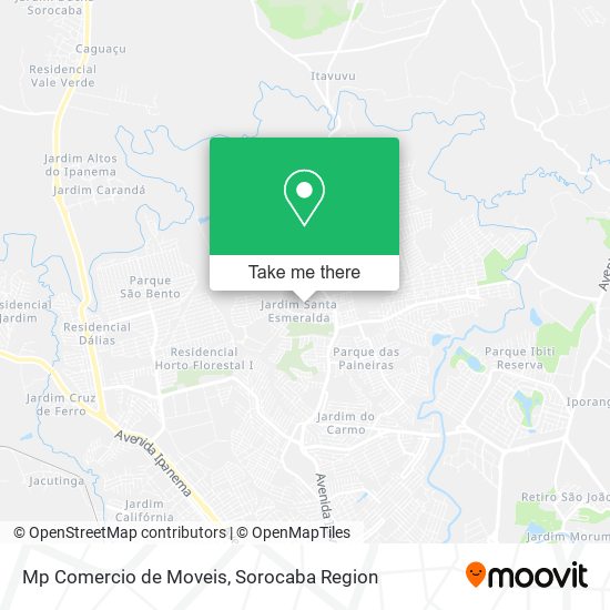 Mp Comercio de Moveis map