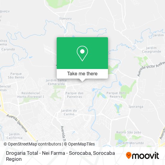 Drogaria Total - Nei Farma - Sorocaba map