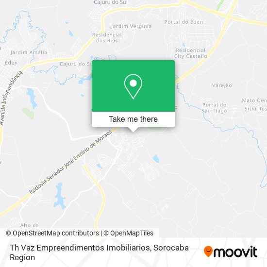 Mapa Th Vaz Empreendimentos Imobiliarios