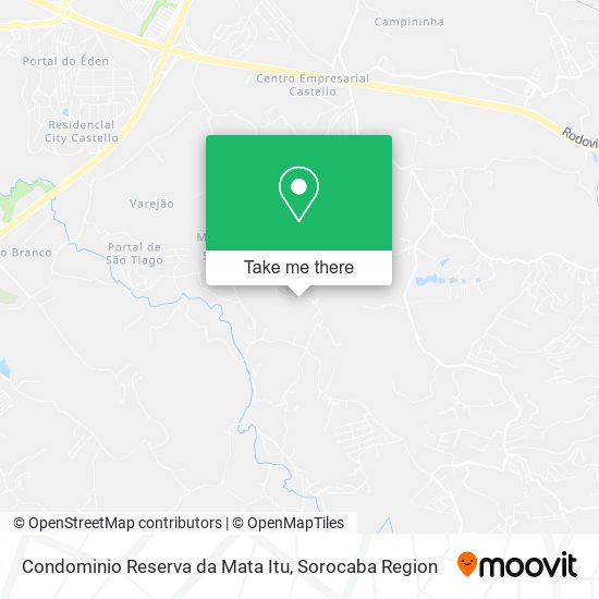 Mapa Condominio Reserva da Mata Itu