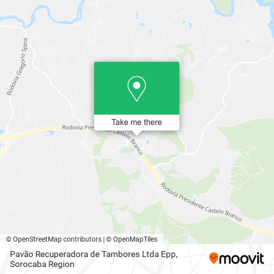 Mapa Pavão Recuperadora de Tambores Ltda Epp