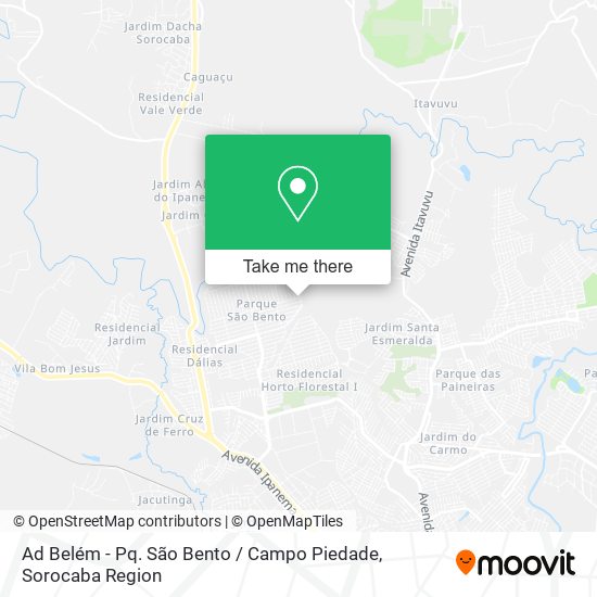 Ad Belém - Pq. São Bento / Campo Piedade map
