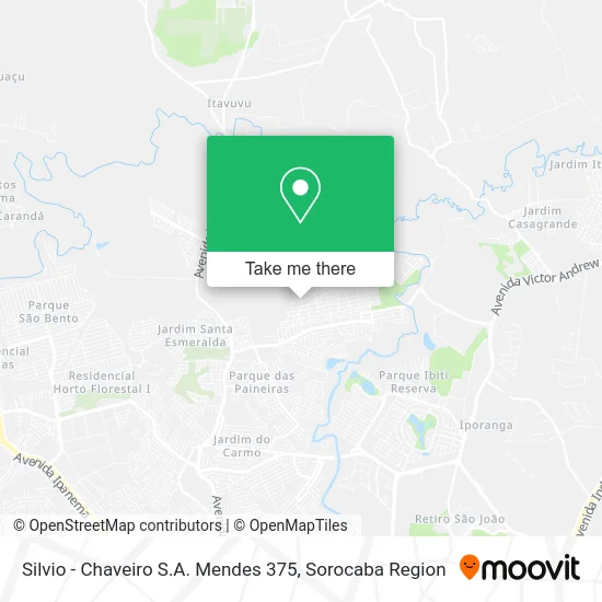 Silvio - Chaveiro S.A. Mendes 375 map