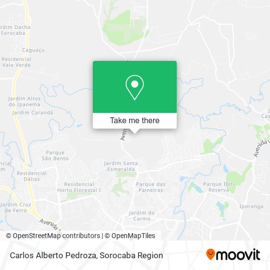 Carlos Alberto Pedroza map