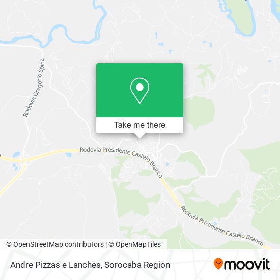 Mapa Andre Pizzas e Lanches