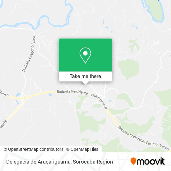 Mapa Delegacia de Araçariguama