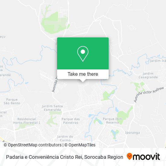 Padaria e Conveniência Cristo Rei map