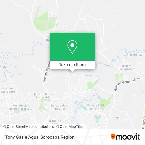 Tony Gas e Agua map