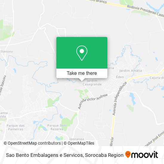 Sao Bento Embalagens e Servicos map