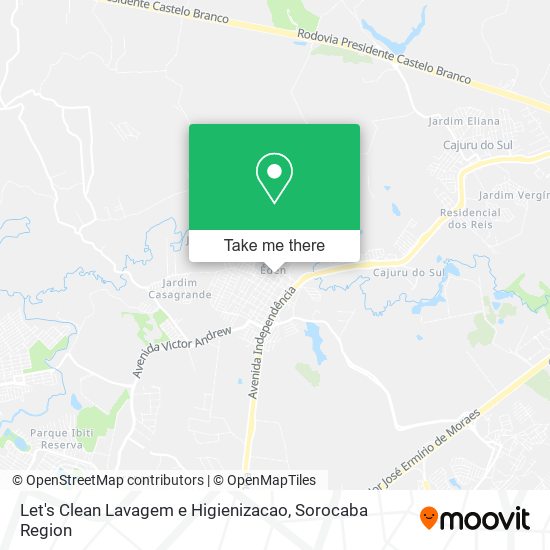 Mapa Let's Clean Lavagem e Higienizacao