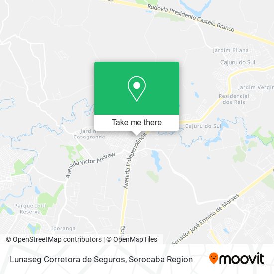 Mapa Lunaseg Corretora de Seguros