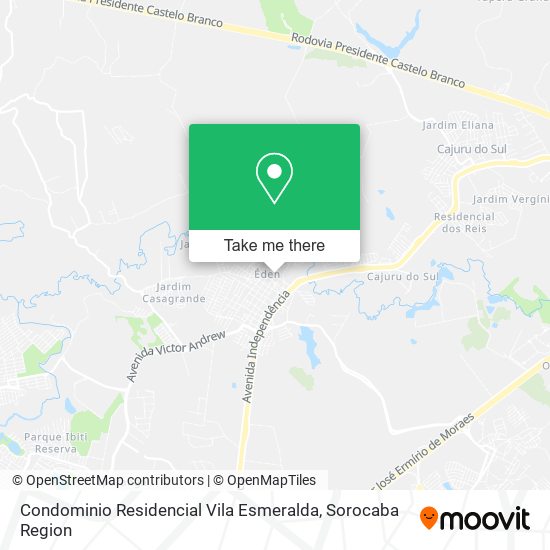 Mapa Condominio Residencial Vila Esmeralda