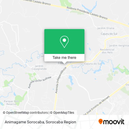 Animagame Sorocaba map