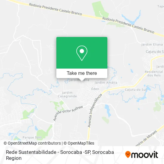 Rede Sustentabilidade - Sorocaba -SP map