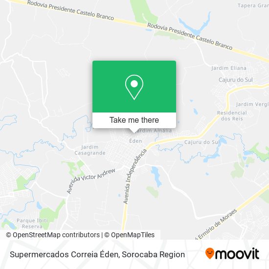 Supermercados Correia Éden map