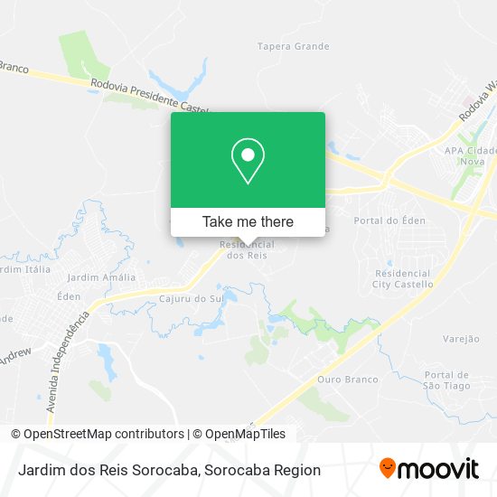 Jardim dos Reis Sorocaba map