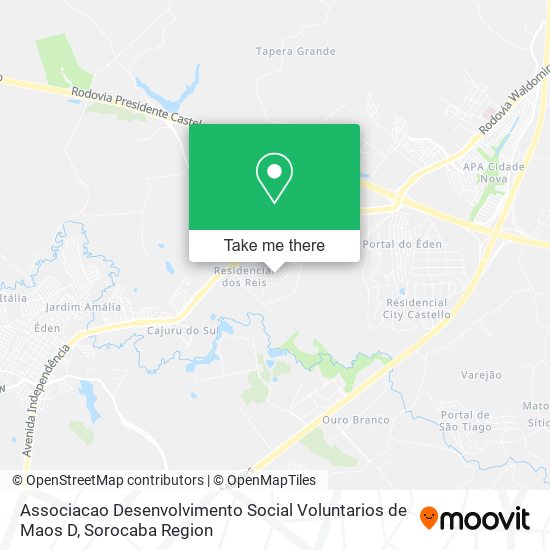 Associacao Desenvolvimento Social Voluntarios de Maos D map