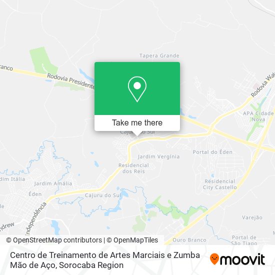 Centro de Treinamento de Artes Marciais e Zumba Mão de Aço map