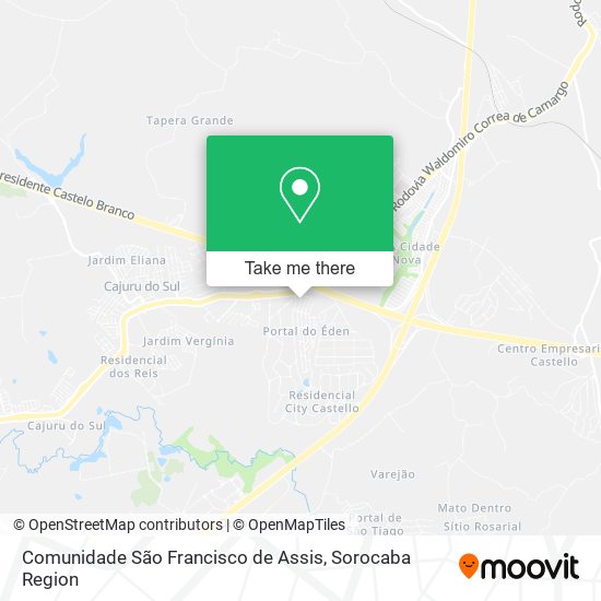 Comunidade São Francisco de Assis map