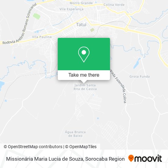 Missionária Maria Lucia de Souza map