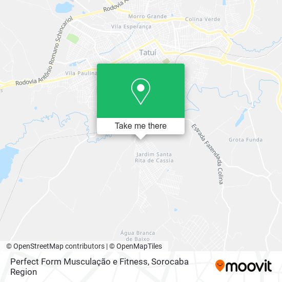 Mapa Perfect Form Musculação e Fitness